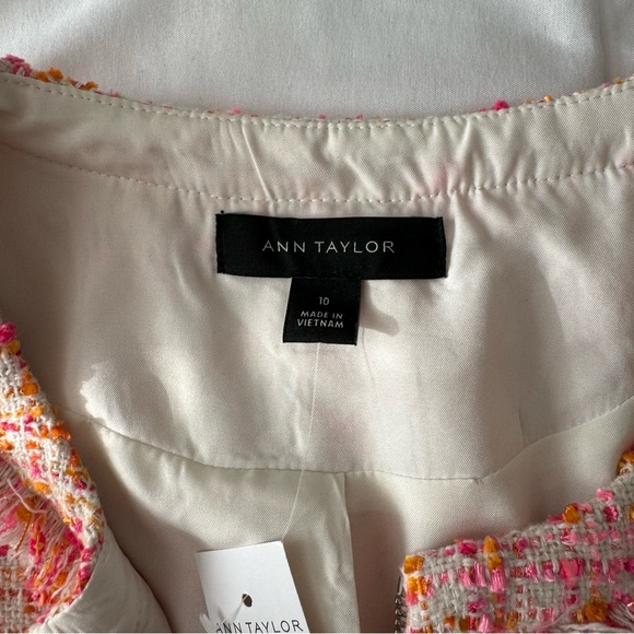 Ann Taylor Tweed Fringe Blazer Jacket - Picture 7 of 7